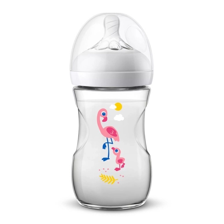 Philips Avent Natural Bottle Single 260ml FLAMINGO