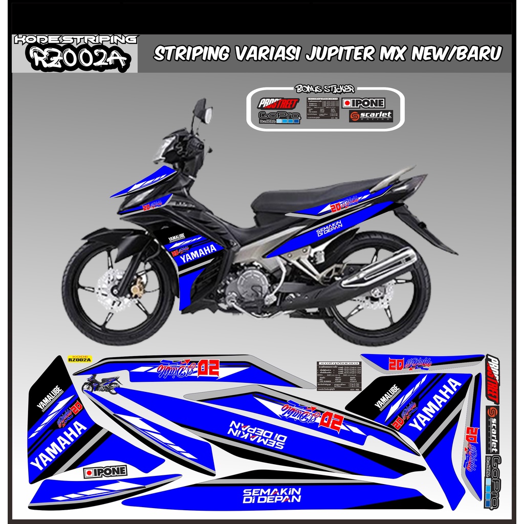 Striping jupiter mx new / decal jupiter mx new / variasi jupiter mx new