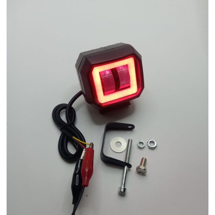 MINI DAYMAKER 2 LED 4D SOROT SUPER TERANG 12V Dc 6W/LAMPU SOROT DAYMAKER MINI LED 2 MATA ANGEL EYES/LAMPU SOROT 2 LED LIST BIRU/LAMPU TEMBAK MOTOR/LAMPU SOROT MOTOR/LAMPU SOROT DAYMAKER MINI 2 LED 4D/LAMPU DAYMAKER KOTAK / BULAT BODY PLASTIK