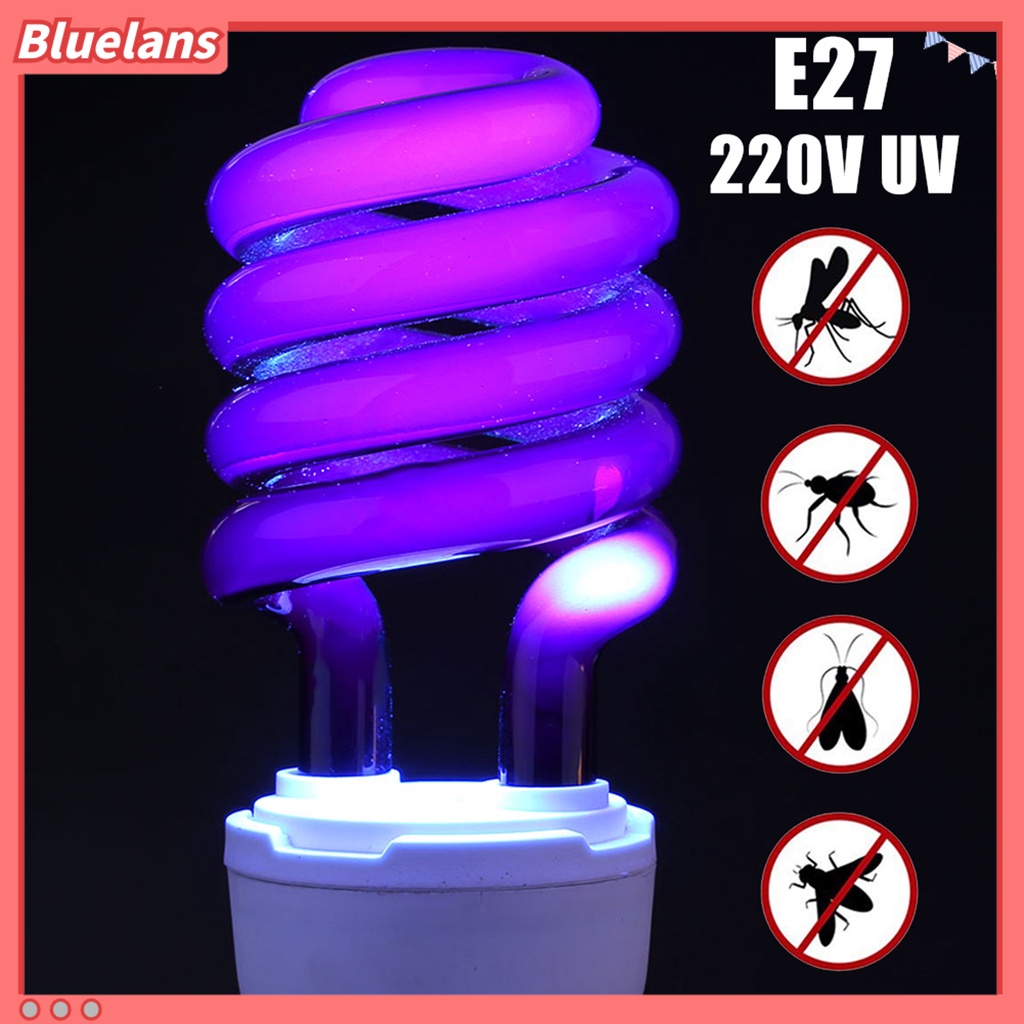 Lampu Bohlam UV Perangkap Serangga 220V Bahan Logam Untuk Menarik Serangga