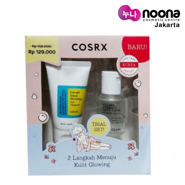 COSRX TRIAL KIT ( LOW PH GOOD MORNING CLEANSER + AHA BHA VITAMIN TONER)