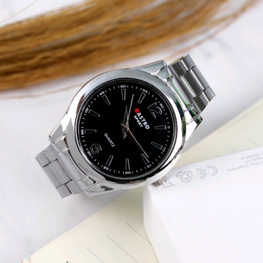 Jam Tangan Pria Gastro Rantai Original Casual Quartz Analog Mewah Anti Air + Strap Mesh Stainless Steel Jam Tangan Pria Kasual Sports