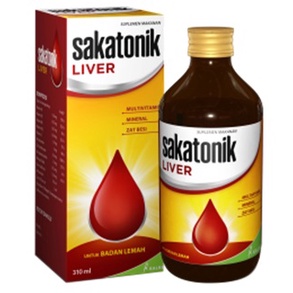 Sakatonik Liver Syrup Penambah Darah dan Multivitamin 310ml ORIGINAL-BPOM