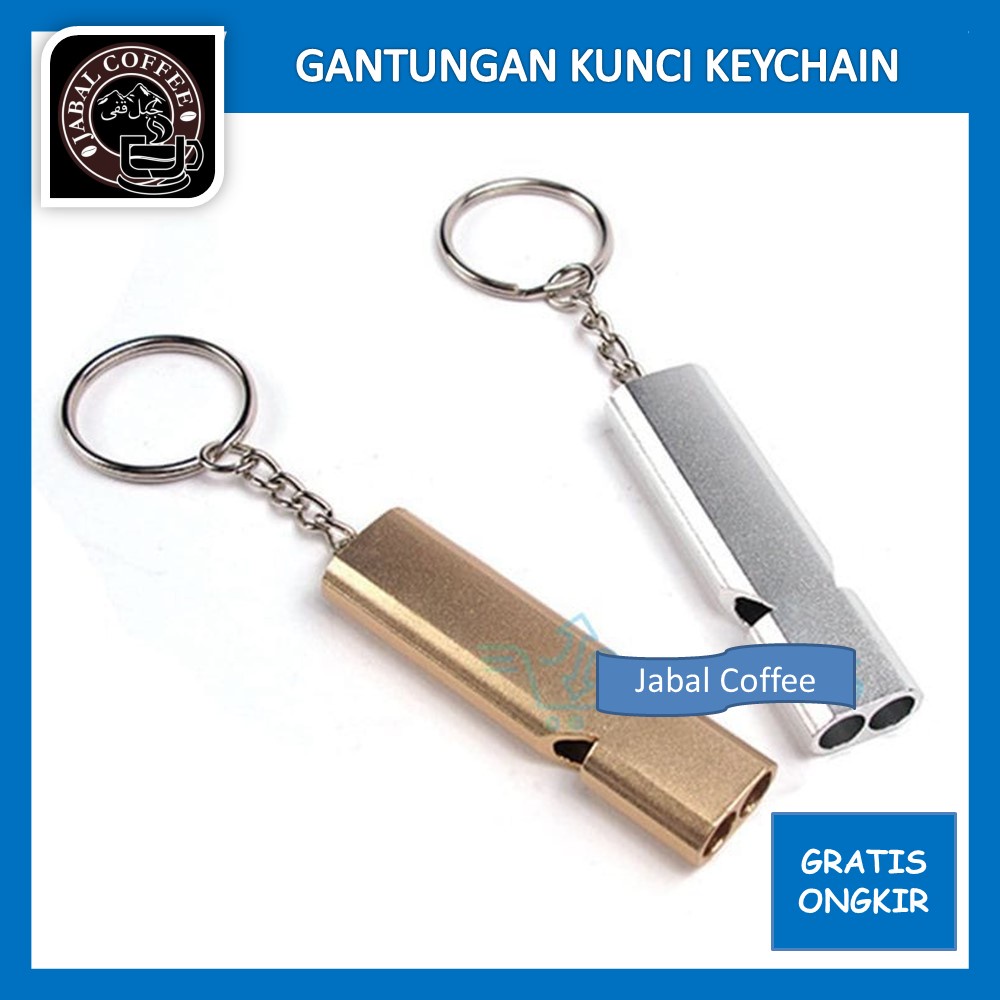 Peluit Pelatih Olah Raga / Gantungan Kunci Keychain Aluminium / Pluit Pelatih Coach Wasit