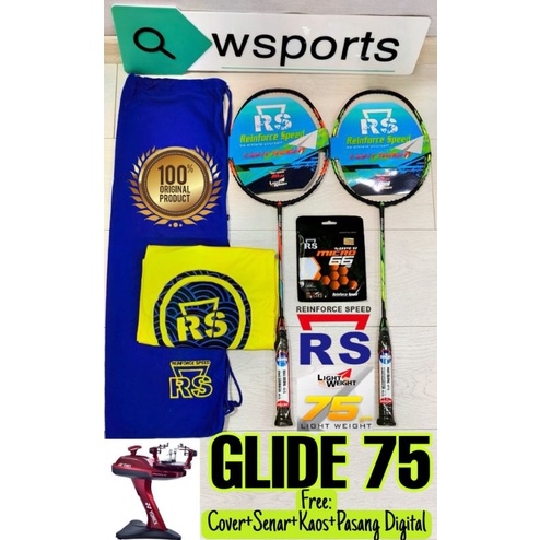 Raket Badminton RS GLIDE 72 75 Smash Control Original