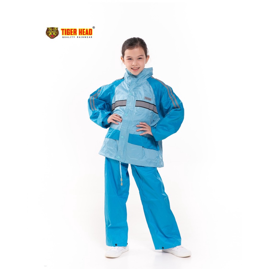JAS HUJAN ANAK TEBAL BAHAN PARASUT TIGER HEAD METRO KIDS 68311