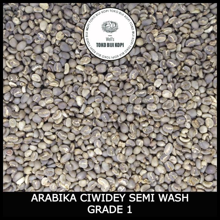 

Green Bean Biji Kopi Arabika Ciwidey Semi Wash Grade 1 - 1 Kg