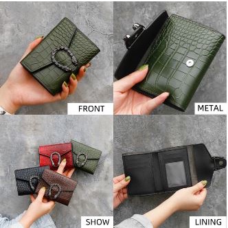 ( GS ) DOMPET WANITA / DOMPET LIPAT WANITA POLA CROCO