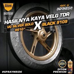 Pilok Silver Gold VG 9610* Paket 4 Klg Diton Premium Cat Semprot Sepeda Motor Mobil Velg Helm