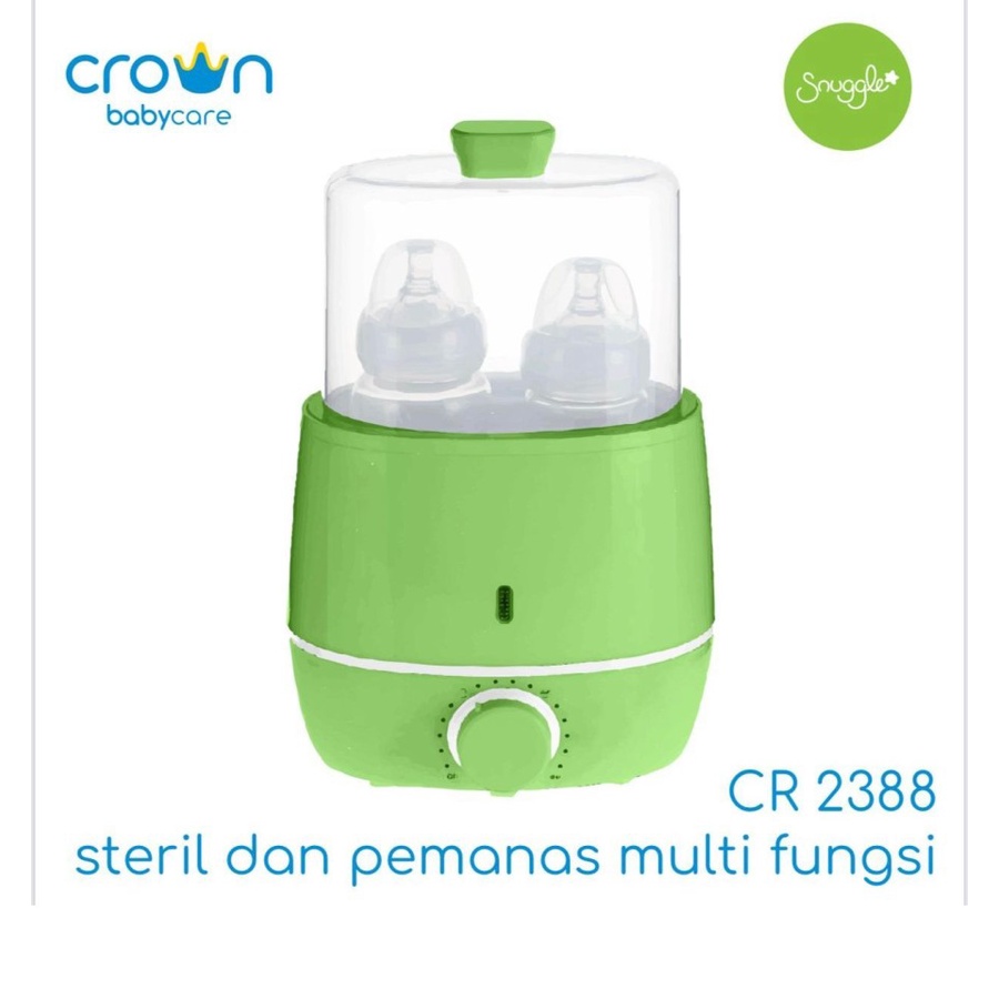 [PROMO FREE KERTAS KADO] Crown Baby Super Steril and Warmer Combo Steril dan Pemanas Multifungsi CR-2388