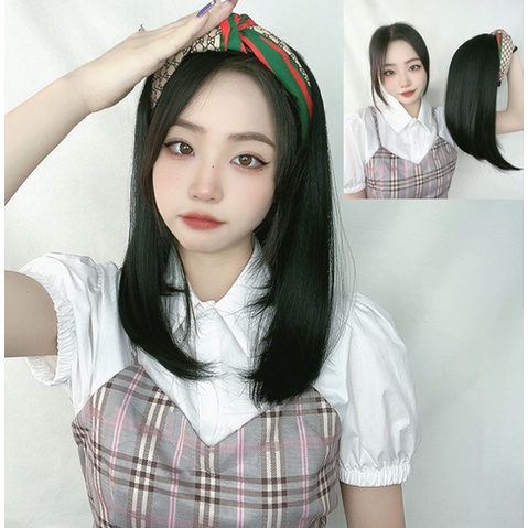 haziksport - wig bando pendek - bandana wig - wig model bando pendek wig bando pendek rambut palsu