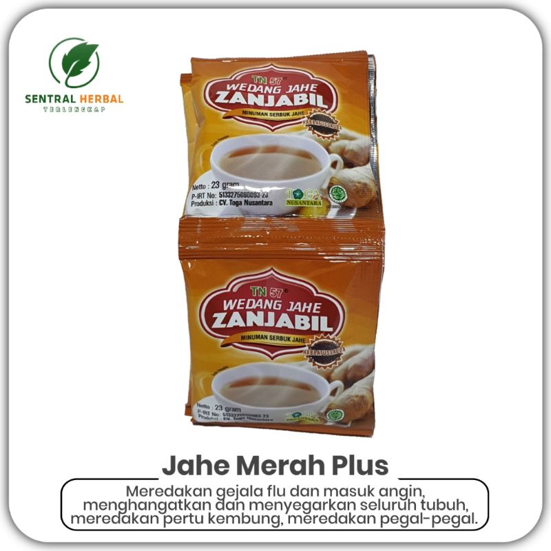 

Jahe Merah Plus Habbatussauda - Wedang Jahe Zanjabil 1 Renteng 10 Sachet