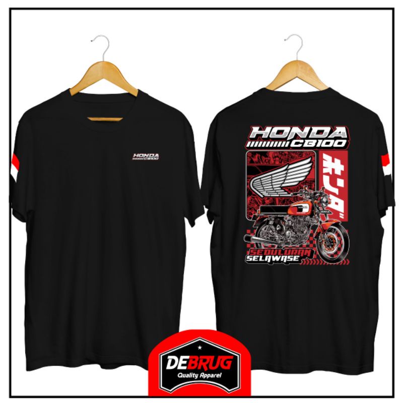kaos motor honda CB 100 clasik/baju otomotif honda cb cepek klasik bahan katun combed kualitas distr