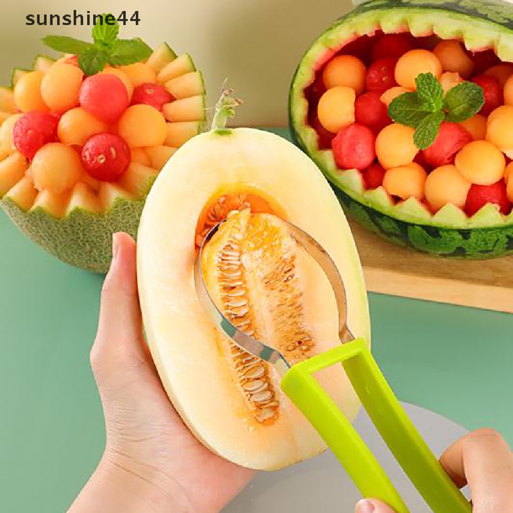 Sunshine 3 In 1 Sendok Scoop Pemotong Semangka Untuk Dapur