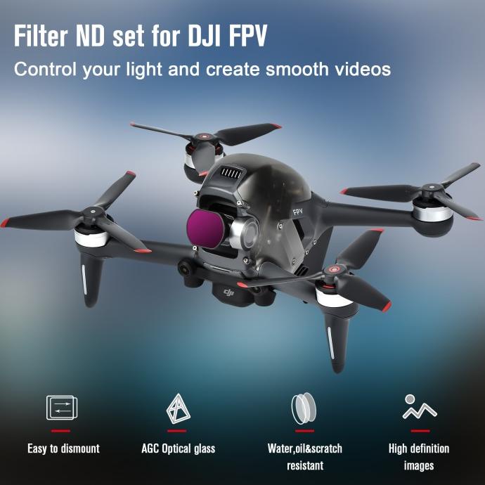 [ Promo ] Startrc Nd Filter Dji Fpv Camera Lens Protector For Dji Fpv Filter Fpv - Drone Kamera Dan 