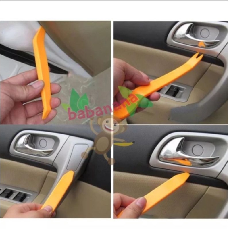 4pcs car panel opener alat pembuka dashboard audio pencongkel