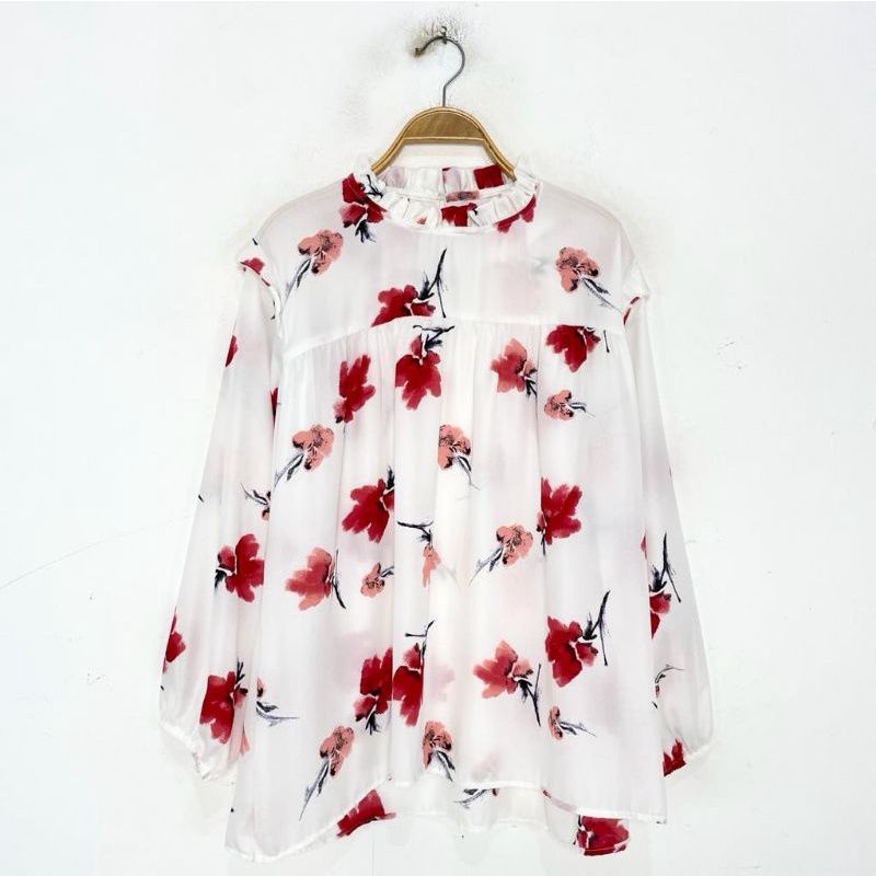 blouse motif bunga bunga