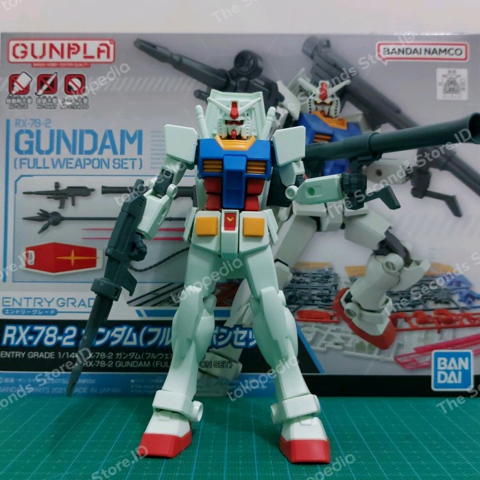 Gundam Entry Grade RX-78 Full Weapon (Sudah Dirakit) - Original Bandai