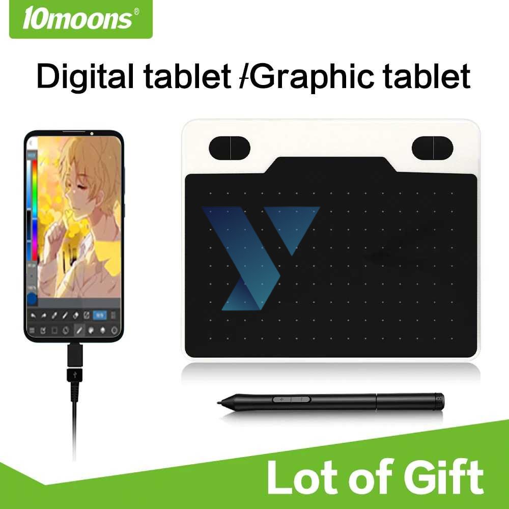 10moons Graphics Digital Drawing Tablet 6 Inch with Stylus Pen - T503 ( Al-Yusi )