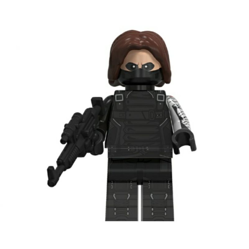 Mainan Balok Edukasi Anak Minifigure The Winter Soldier | Bucky Barnes Sebastian Stan | The Falcon a
