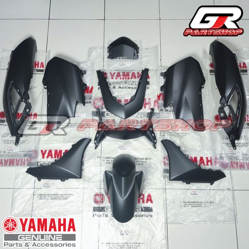 BODY HALUS FULLSET NEW NMAX HITAM DOFF HALUS B6H-P8 ORIGINAL YAMAHA PAKET BODI FULSET FULL FUL SET CONECTED CONNECTED ALL NEW NMAX ORI YGP