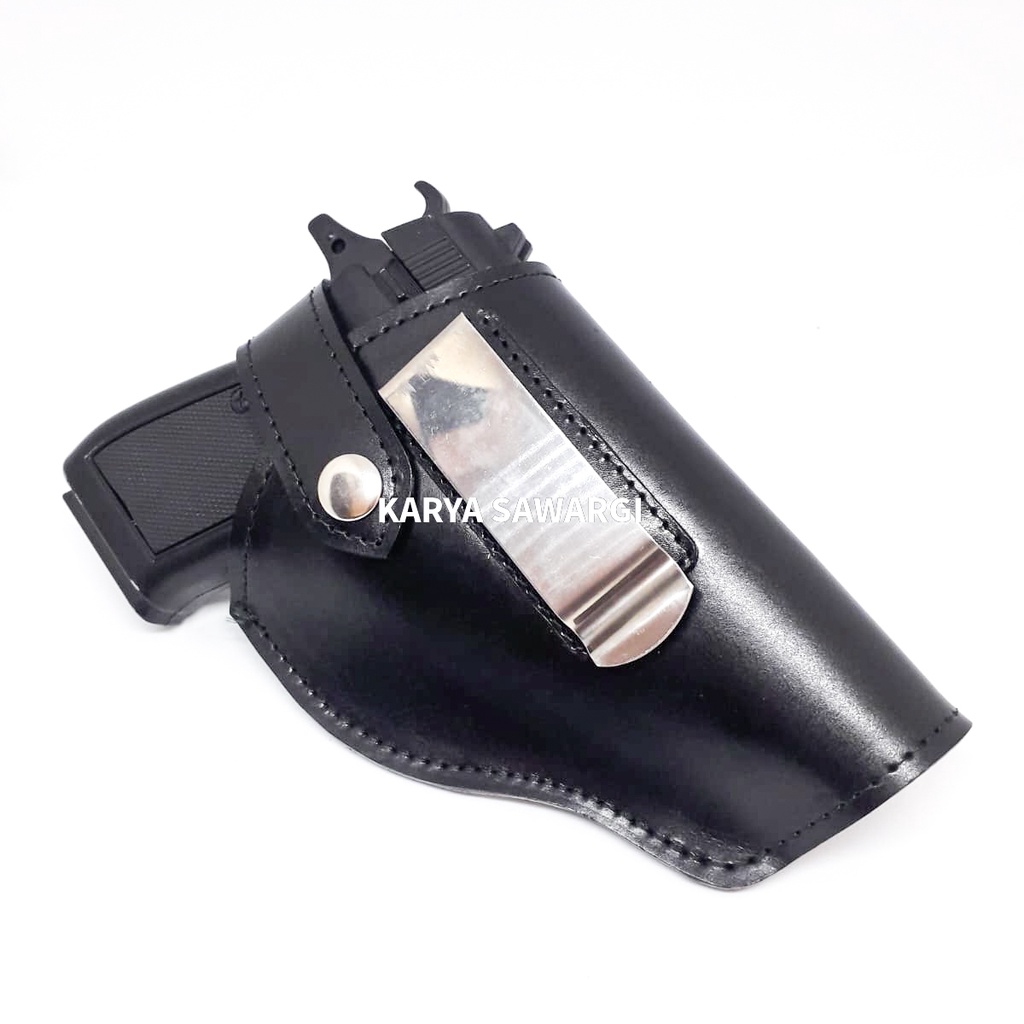 Holster sarung pistol kulit Slip