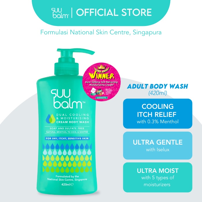 Jual SUU BALM BODY WASH 100 / 420 / 840 ML Dual Cooling & Moisturising