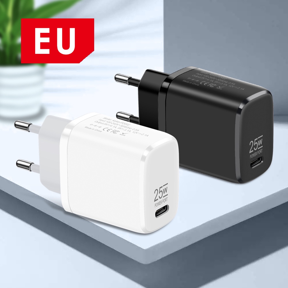 Pd Kepala charger mini 20w quick charging Plug Euusuk Untuk Handphone