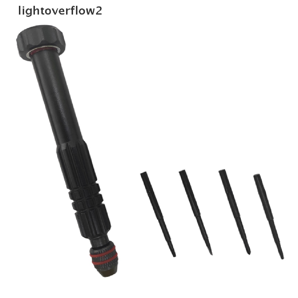 (lightoverflow2) 4 in 1 Obeng Aluminum Alloy Multi Kepala Dapat Dilepas DIY