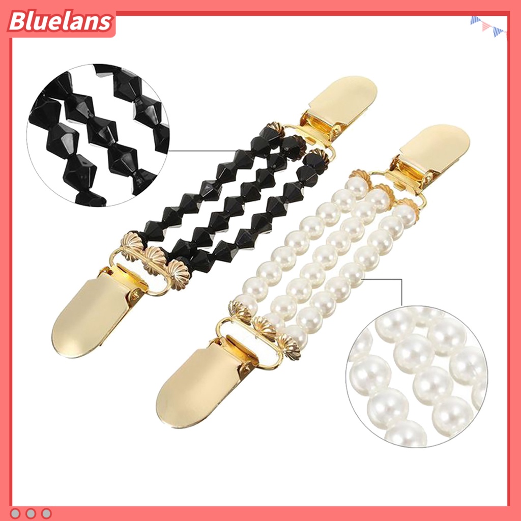 Bluelans Collar Clip Anti-deform Eye-catching Alloy Cardigan Collar Clip for Women