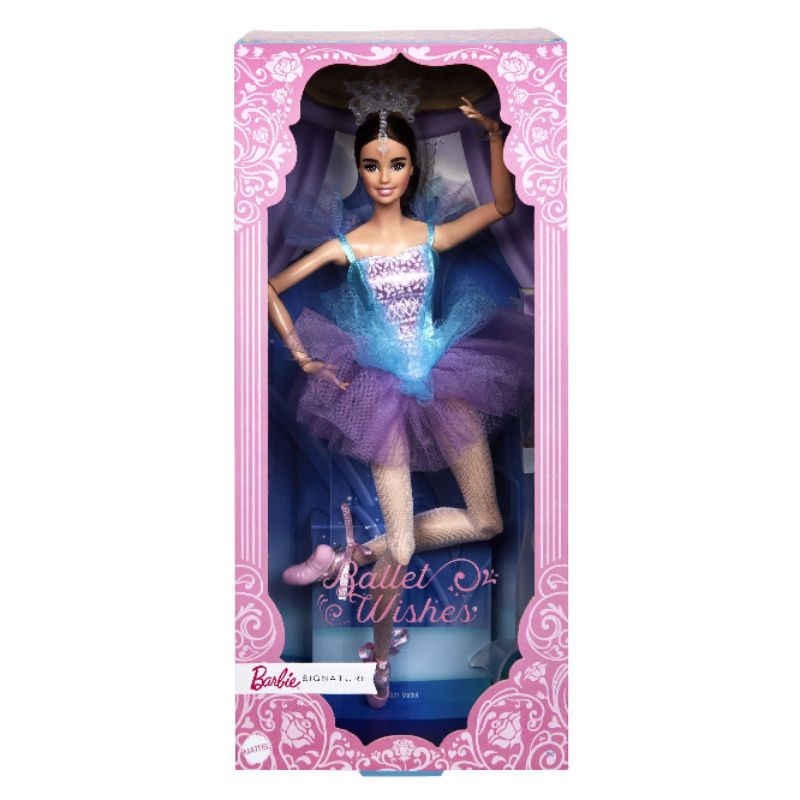 Boneka Barbie Signature Made to Move Ballet Wishes Brunette Doll