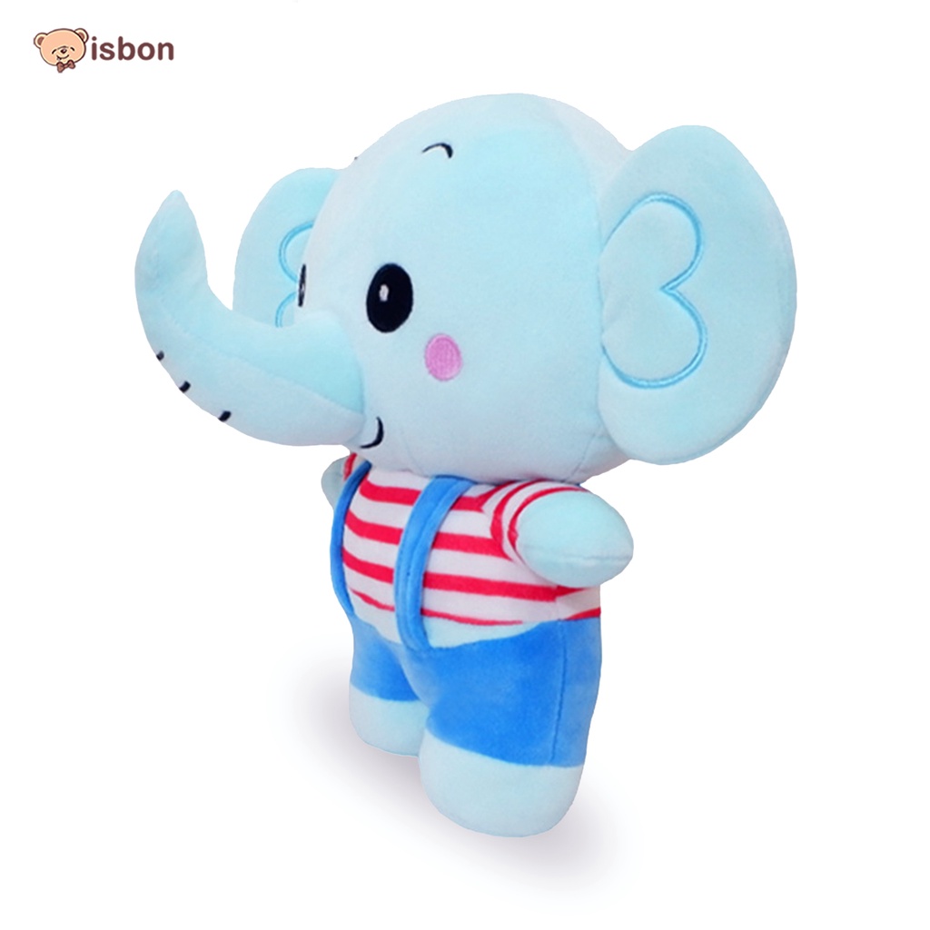 Boneka Gajah STD PONG with Baju Stripe Putih Merah Lucu Cocok Untuk Hadiah Anak Bahan Halus by Istana Boneka