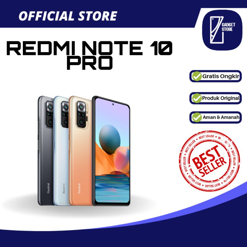 REDMI NOTE 10 PRO 6/64GB GARANSI RESMI