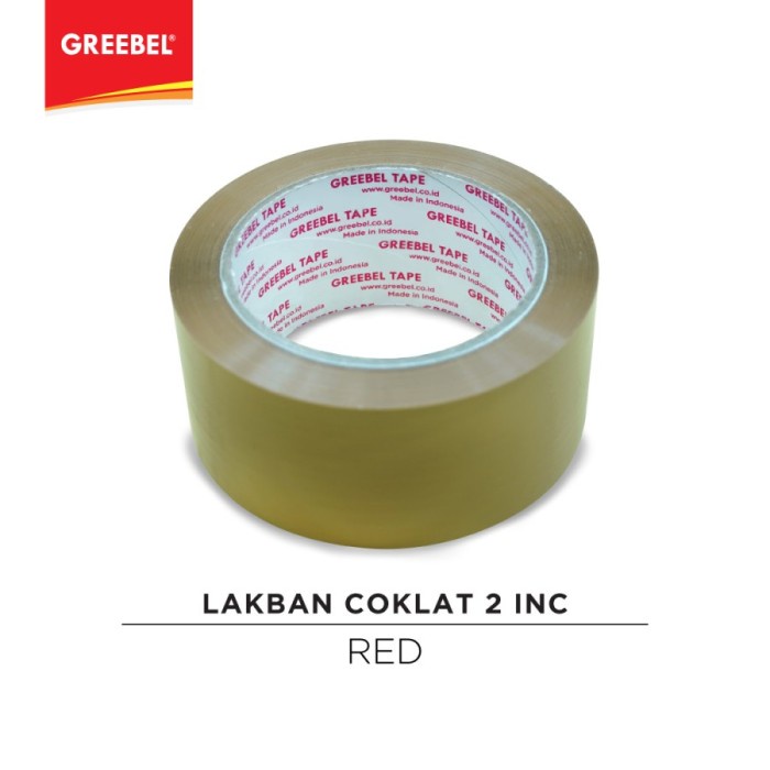 

OPP TAPE GREEBEL PLAKBAN LAKBAN GREEBEL COKLAT 48MM MURAH (1ROLL)