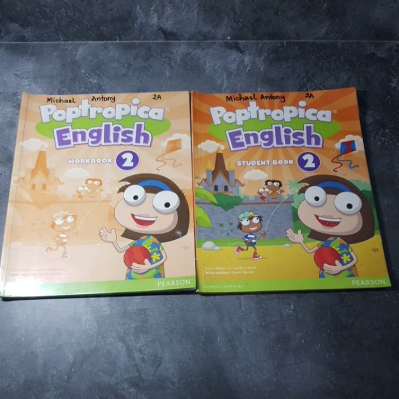 Buku Poptropica English 2, kelas 2, II, Sd, Student Book, Workbook, Pearson, Laura Miller, Linnette 