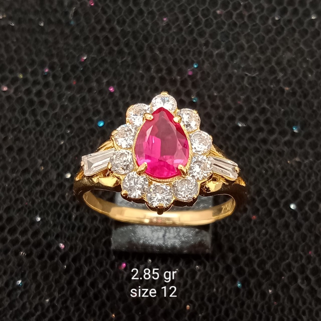 Cincin emas 17K - 2.85 gr kadar 750 - 3798