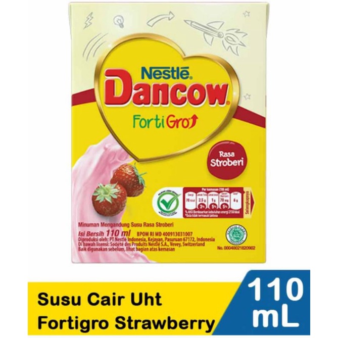 

Dancow Fortigro Susu Cair UHT Strawberry 110ml