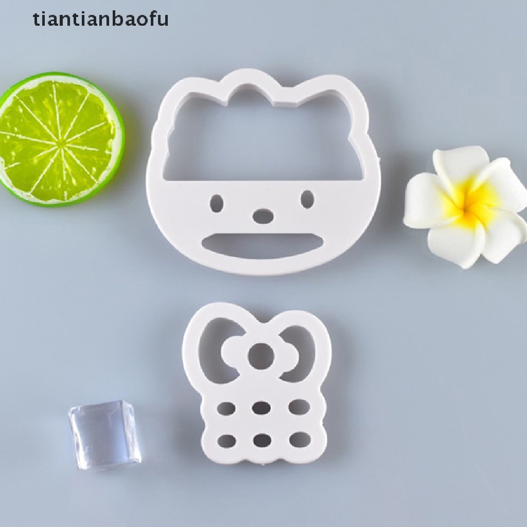 Cetakan Pemotong Kue / Buah / Biskuit Bentuk Kucing Bahan Plastik Untuk Alat Dapur