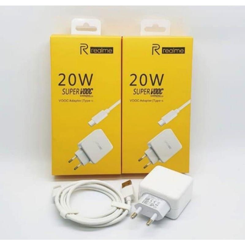 Charger Realme Super VOOC Tipe C 20 Watt original