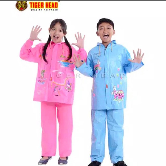 Jas Hujan Anak Remaja Tiger Head 68332 Jas Hujan Anak murah