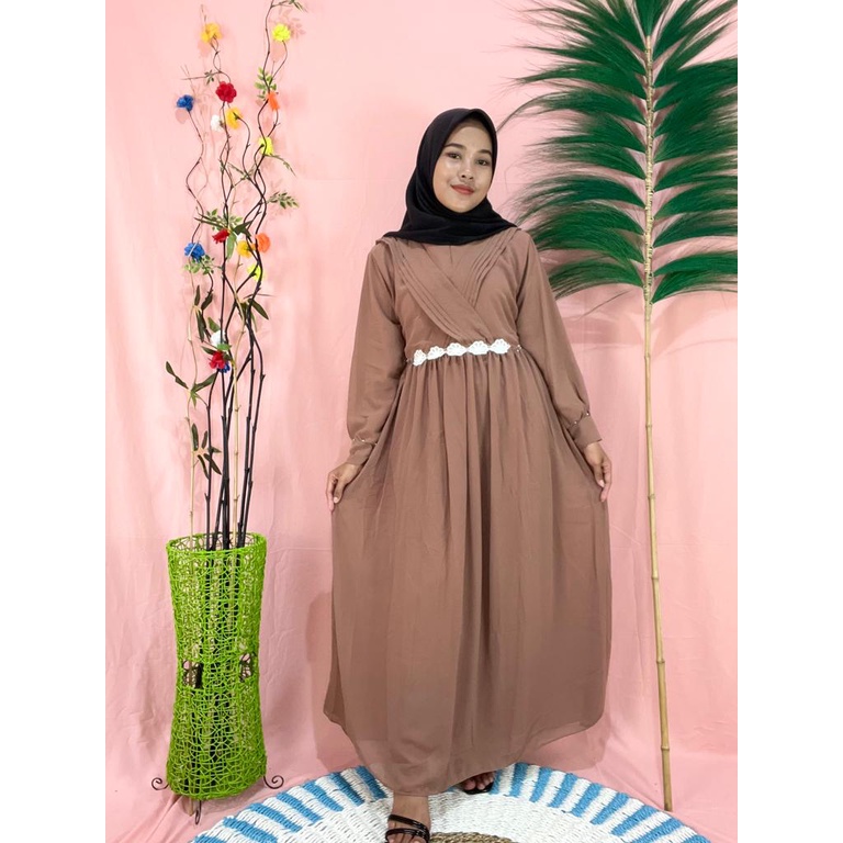 LANGSUNG KIRIM CERUTY PRINCESS SUPER JUMBO XXXL [ LD 130 BB 95- 120 KG]GAMIS CERUTY BEBYDOL RENDA /GAMIS MUTIARA/ BUSUI