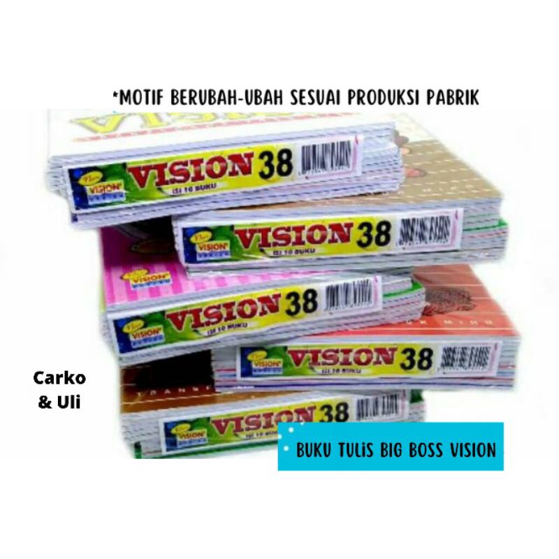 

buku tulis vision murah 1 buku kelengkapan kantor alat tulis sekolah