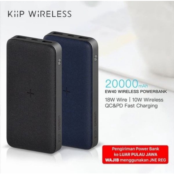 Power Bnk Kiip Wireles 20.000Mah