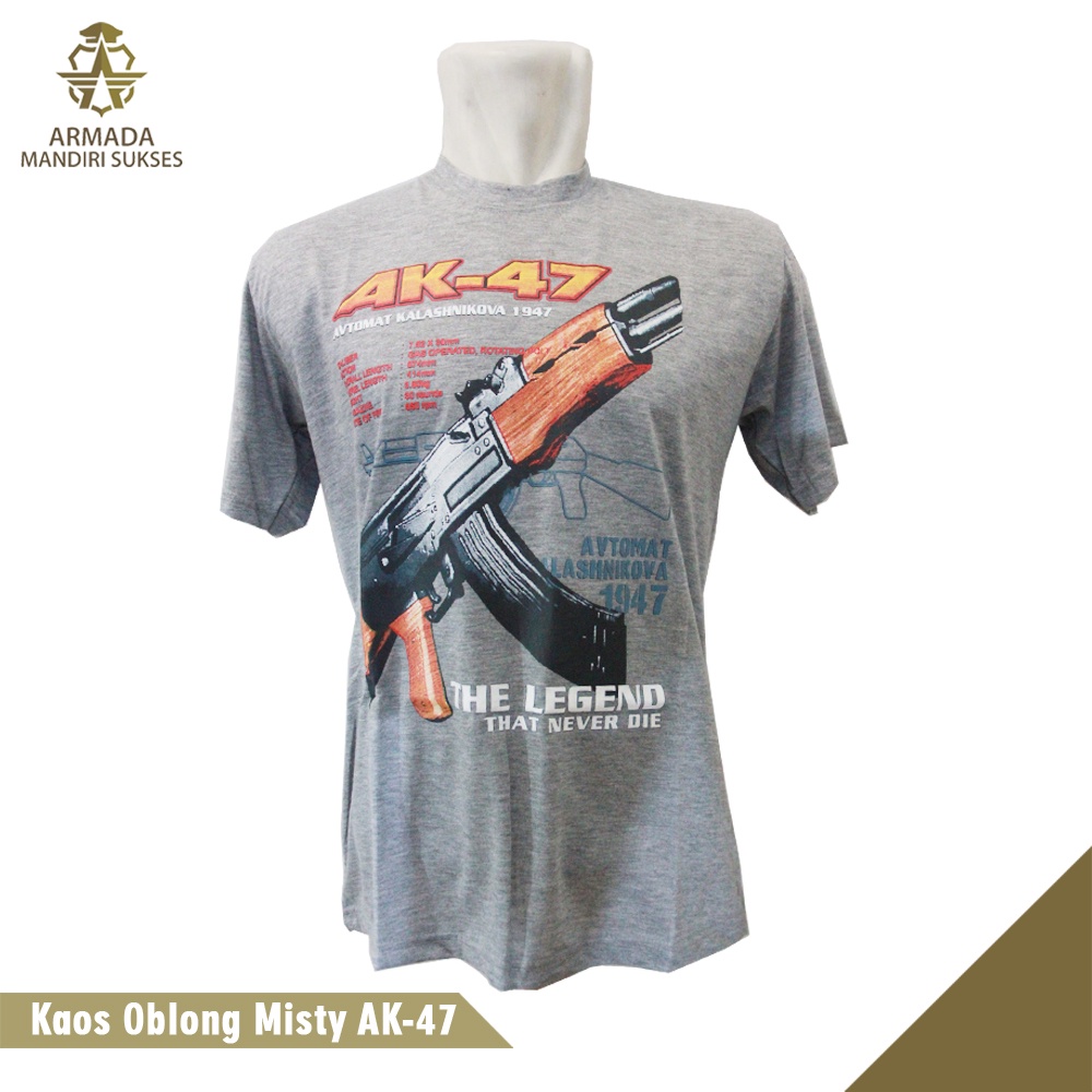 Kaos Misty Gambar AK-47 - Kaos Misty Sablon AK-47