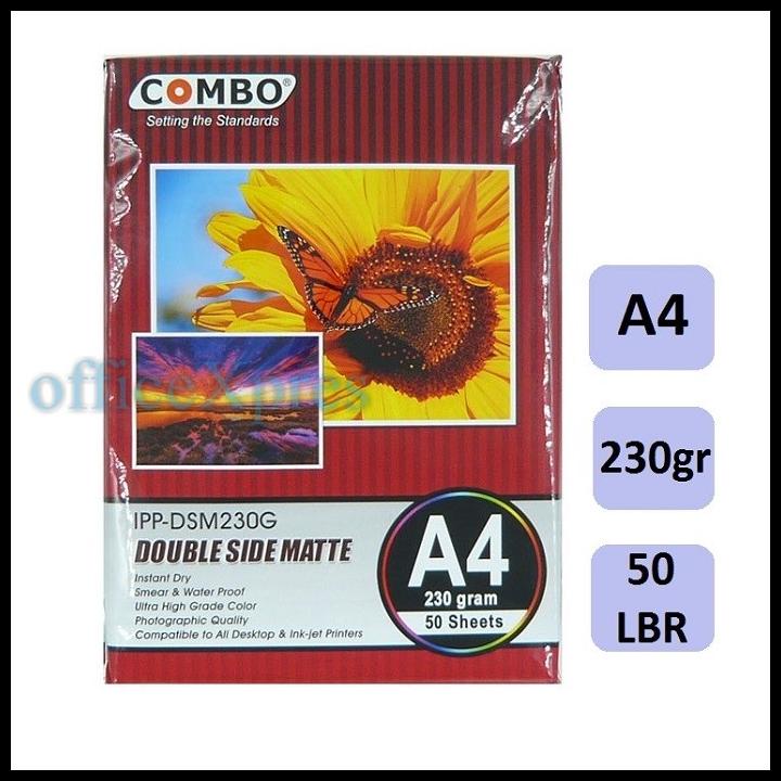 

Kertas Foto A4 / Photo Paper Silky / Double Side Matte / Stiker Foto