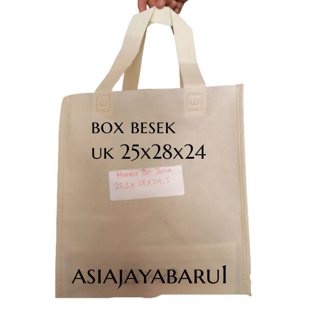 

Tas besek kotak polos uk.25,5x28x24,5cm - tas berkat - tas hajatan -box jahit- Goodie bag