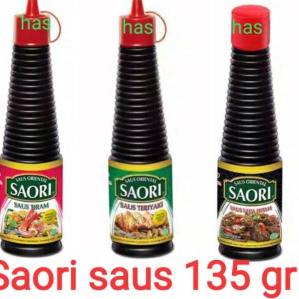 

High Quality--SAORI SAUS 135ml tiram/teriyaki/lada hitam