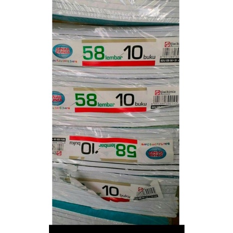 

buku tulis bergaris sidu isi 58 lembar ada 10 buku