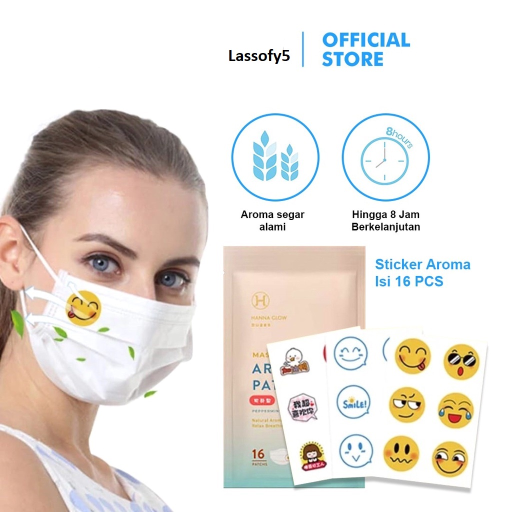 Stiker Masker Aroma Terapi / Sticker Masker