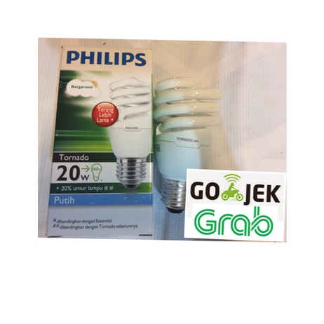 Philips Tornado 20 Watt / Lampu Philips Tor 20 Watt / Philips Tornado 20W Cool Day Light